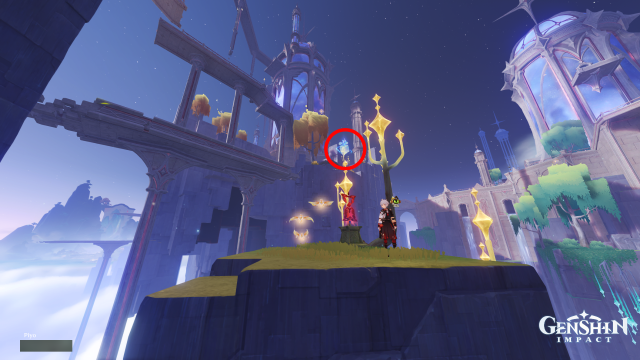 Temple of Space Mnemonic Cluster Collectables: #10 You should see the Time Trial as well as the Cluster when landing.