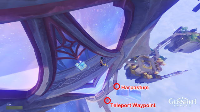 Temple of Space Mnemonic Cluster Collectables: #12 From the waypoint, you can climb up the side of the building, or complete the Time Trial inside the building to reach this platform. To climb up, use the nearby Harpastum to transform into a Plume Moth.