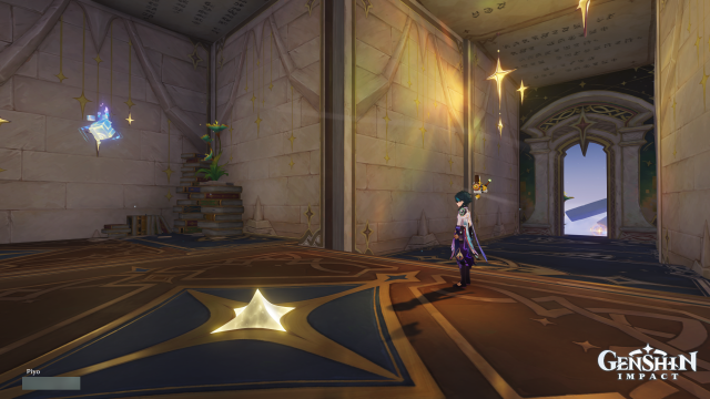 Temple of Space Mnemonic Cluster Collectables: #14 De-transform and continue inwards. Interact with the Spatial Wall to reveal the Cluster.