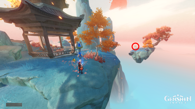 Temple of Space Mnemonic Cluster Collectables: #25 From the same waypoint as #24, target the east Harpastum to transform into a Plume Moth.