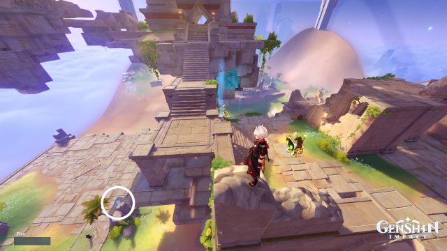 Temple of Space Mnemonic Cluster Collectables: #30 From #29, fly down to the palm tree, or where the NPC Mardava is.