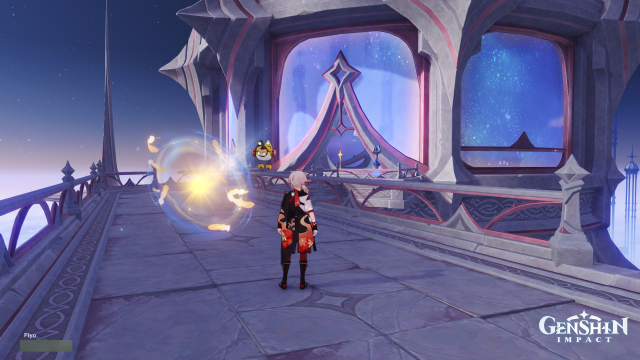 Temple of Space Mnemonic Cluster Collectables: #5 Teleport to the Samma Sambodhi Chamber Waypoint, and walk along the bridge to find the Harpastum.