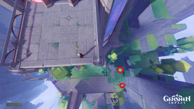 Temple of Space Mnemonic Cluster Collectables: #6 From the waypoint, head north-west and interact with the Harpastum. Fly up to enter the building from the top platform.