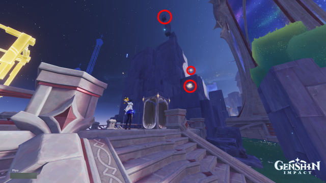 Temple of Space Mnemonic Cluster Collectables: #7 From the waypoint, head south-west and interact with the Harpastum.