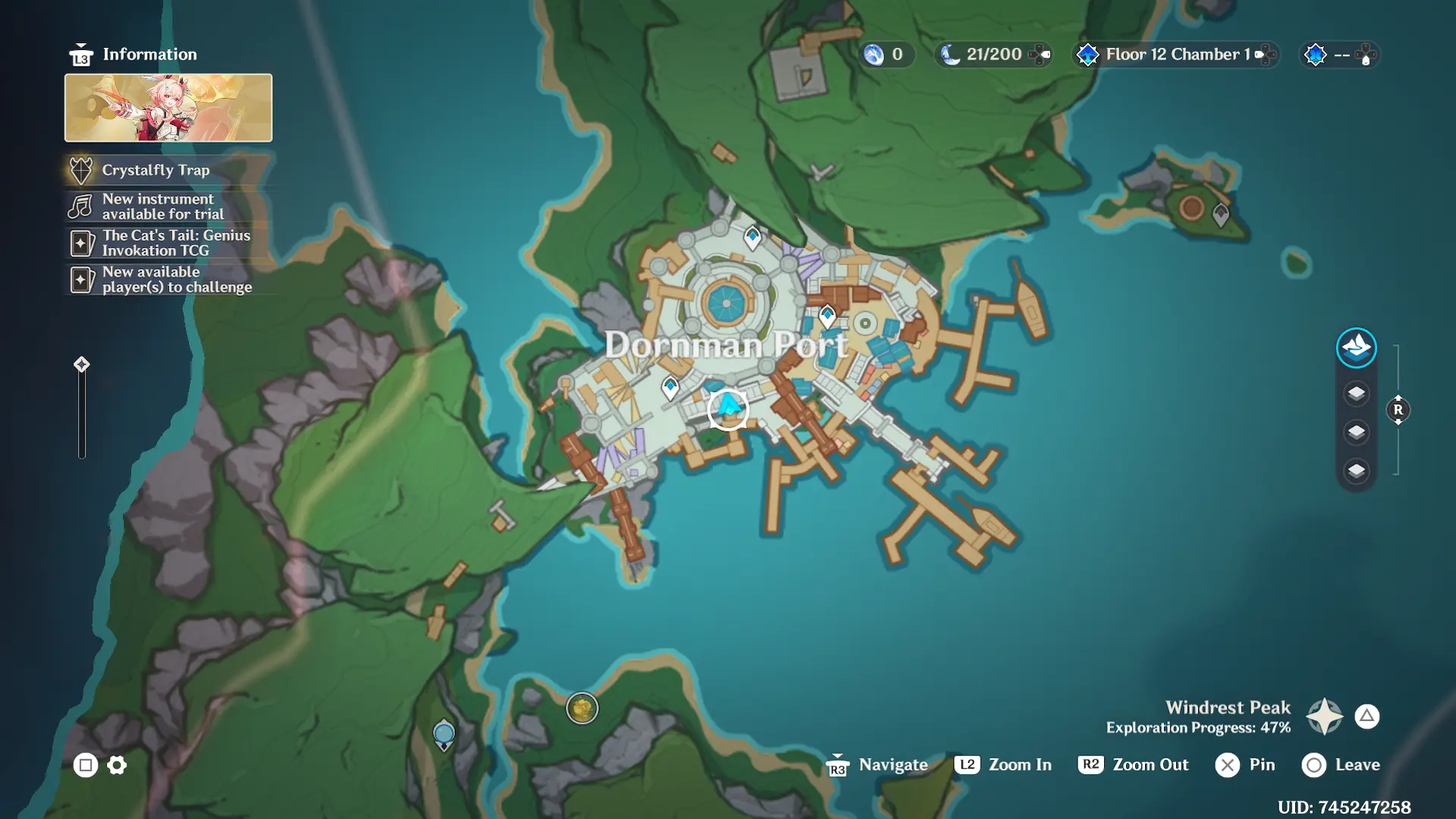 Windrest Peak Noblesse Secret Location Map