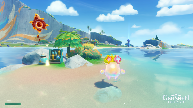 Easybreeze Holiday Resort Oculus Collectables: ##1 From the Statue of Seven, head over the water by indwelling an Asha