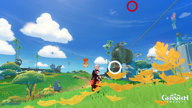Easybreeze Holiday Resort Oculus Collectables: ##11 From the waypoint, head north until you reach the wooden tower. Indwell the Asha nearby