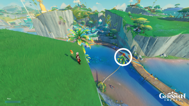 Easybreeze Holiday Resort Oculus Collectables: ##16 From the east waypoint, head over to the cliff and glide down. You can also indwell an Asha
