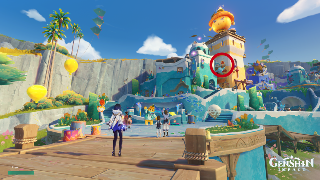 Easybreeze Holiday Resort Oculus Collectables: ##18 If you are entering from the east waypoint instead, #18 is found on the teacup of this building