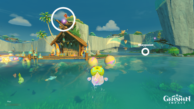 Easybreeze Holiday Resort Oculus Collectables: ##20 From the nearby waypoint, head southwest along the coast. Once you reach the coastal edge, indwell the Asha nearby