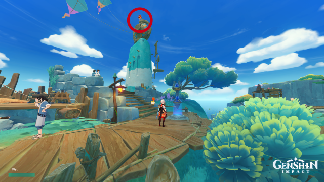 Easybreeze Holiday Resort Oculus Collectables: ##24 From the waypoint, head up the tower