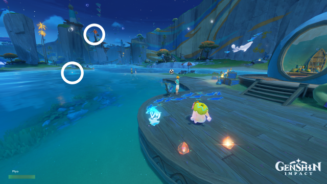 Easybreeze Holiday Resort Oculus Collectables: ##31 From #30, continue west until you can indwell a Koholasaur Spiritsconce nearby. Jump from the waterspout to reach