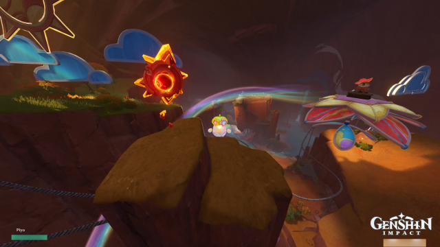 Easybreeze Holiday Resort Oculus Collectables: ##41 From #40, climb to the top of the nearby pillar. Use the platform nearby by indwelling an Asha