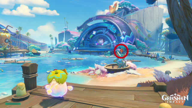 Easybreeze Holiday Resort Oculus Collectables: ##42 From the waypoint, head northwest towards the stage