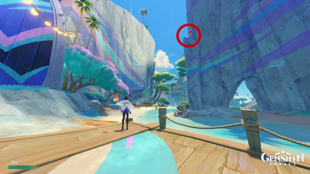 Easybreeze Holiday Resort Oculus Collectables: ##45 From #42, head north along the coast. Indwell an Asha nearby and climb up the rock