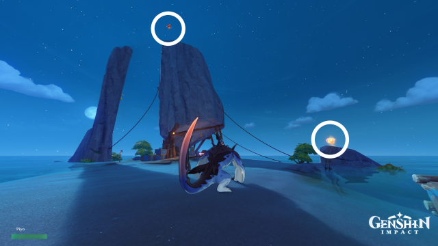 Easybreeze Holiday Resort Oculus Collectables: ##49 Once you arrive, indwell the Asha next and climb up the rock