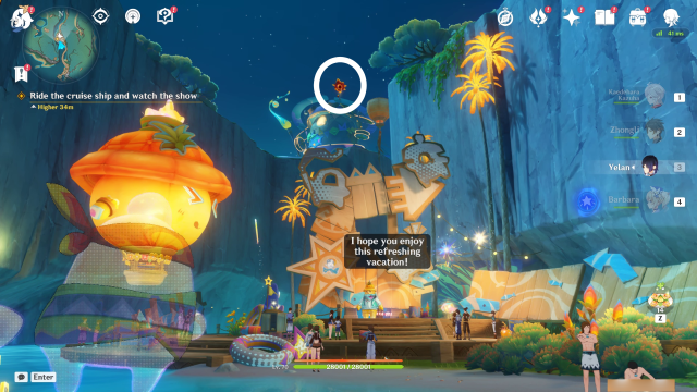 Easybreeze Holiday Resort Oculus Collectables: ##4 Climb up the sign using an Asha