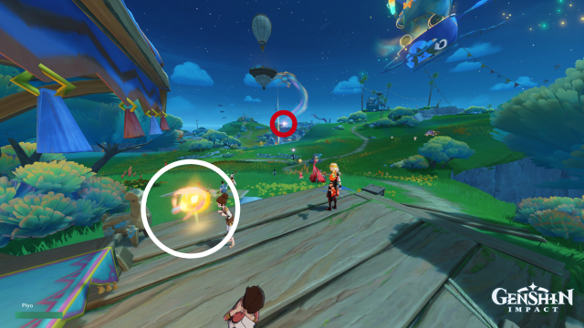 Easybreeze Holiday Resort Oculus Collectables: ##6 From the east waypoint, indwell an Asha and complete the nearby hot-air balloon challenge