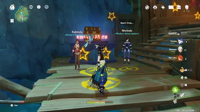 Easybreeze Precious Collectables: ##4 Pick up an invitation letter (in the same zone as Chest 10 is) and talk to the NPC. Then advance time until the next day in-game and challenge each NPC for each chest