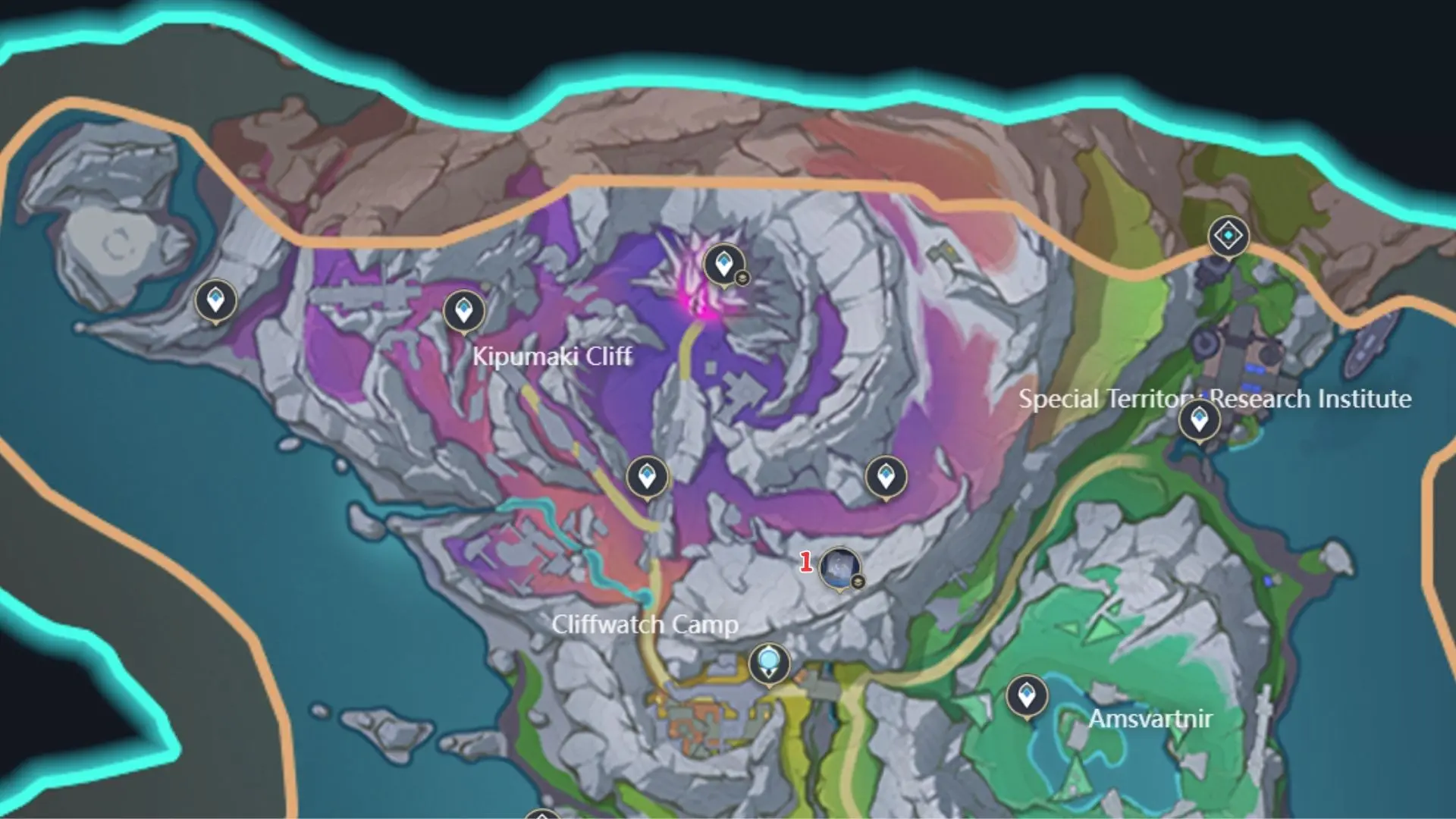 Ashveil Peak Evermoon Map