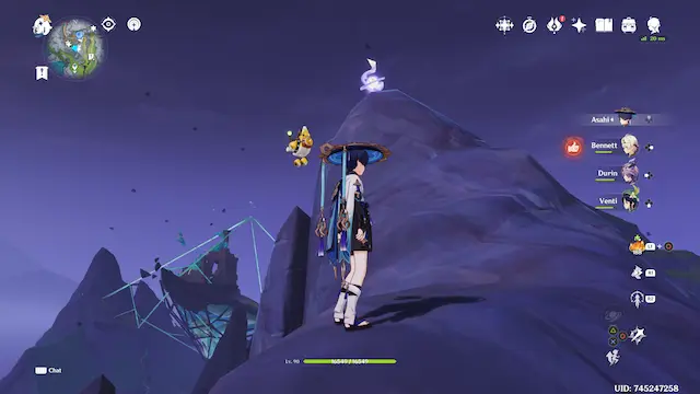 Ashveil Peak Lunoculus Collectables: ##1 On top of a rock