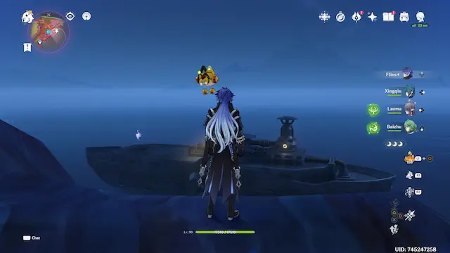 Ashveil Peak Lunoculus Collectables: ##18 On to top of a boat in the water on the top right of the zone