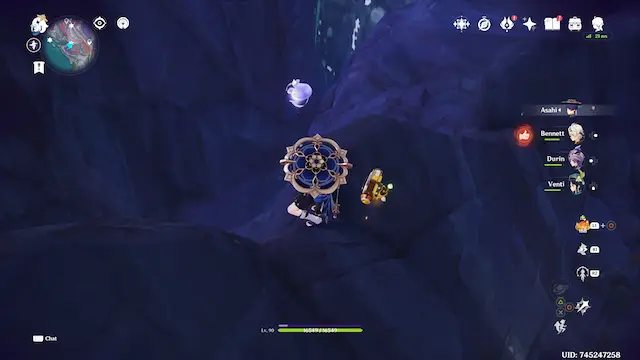 Ashveil Peak Lunoculus Collectables: ##6 Floating in front of a waterfall. Drop down from the cliff nearby