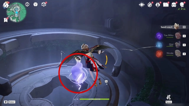 Dunanna Pit Lunoculus Collectables: #2 Near a teleport waypoint, floating in the air