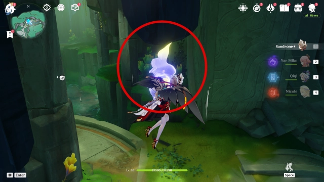 Dunanna Pit Lunoculus Collectables: #4 Near a teleport waypoint, floating in the air
