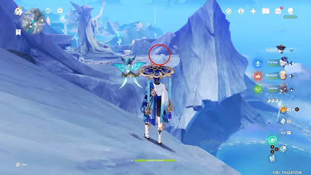 Hiisi Island Lunoculus Collectables: ##13 Floating in the air. interact with the white Kuuhenki. It will make a line appear that you can take to reach it. or use flying character.