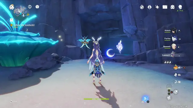 Hiisi Island Lunoculus Collectables: ##2 Interact with the plant to turn into a Kuuhenki and smash the rocks on the beach