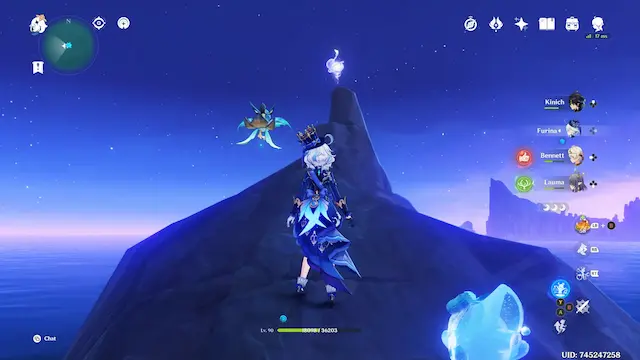Hiisi Island Lunoculus Collectables: ##34 On the very small little island bit in the water all the way down. If you do not have a character that can easily reach it (either Furina or with Freeze), take the Khuvaaki express (the shiny line) from on the other side. It will lead you to it