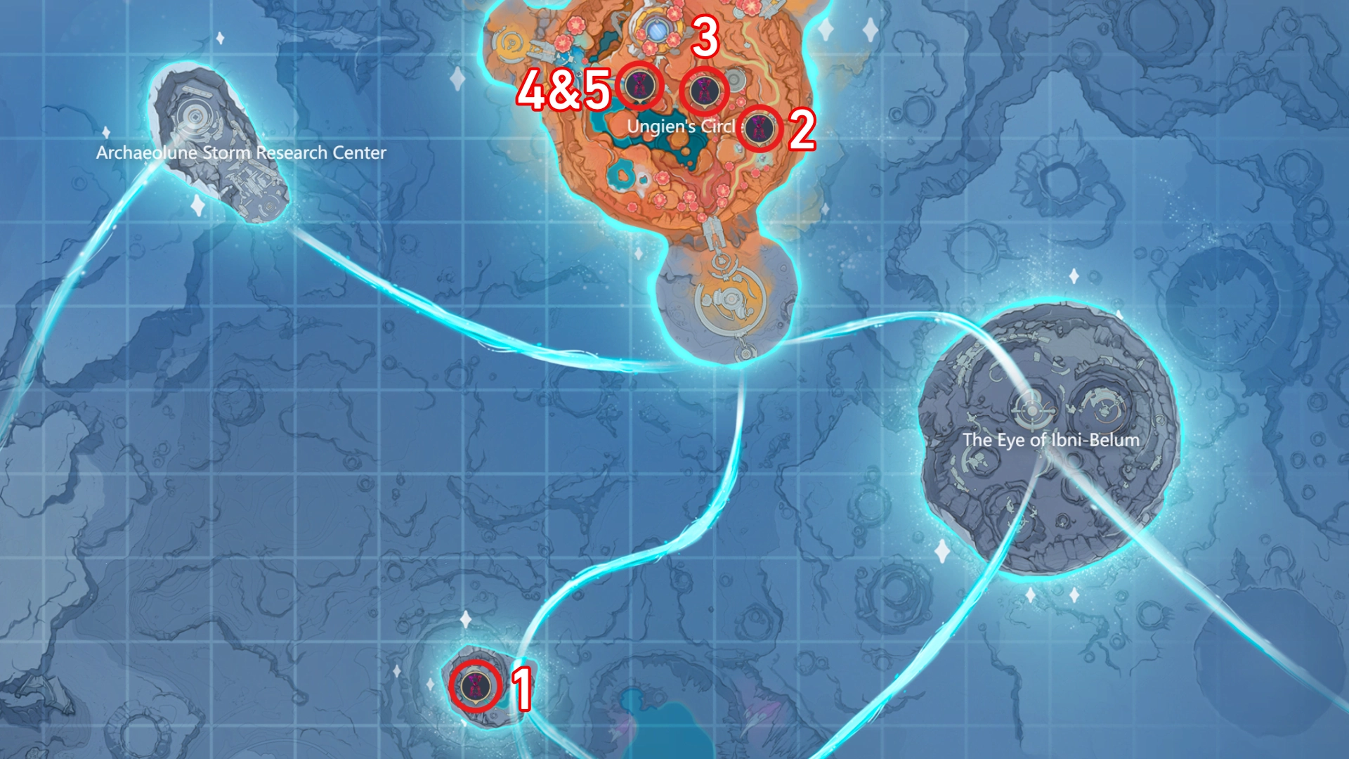 Lunar Highlands Time Trials Map