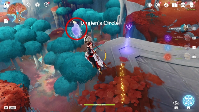 Lunar Highlands Lunoculus Collectables: #14 Floating in front of the cliff