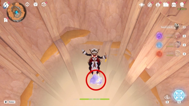 Lunar Highlands Lunoculus Collectables: #17 From the previous location, head south into a cave and you will see a Lunoculus in the middle of the huge hole