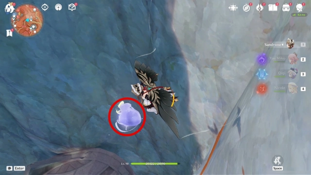 Lunar Highlands Lunoculus Collectables: #21 Near the teleport waypoint, floating in the air