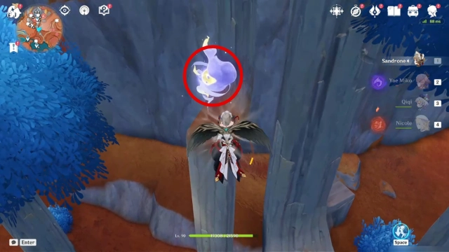 Lunar Highlands Lunoculus Collectables: #26 On top of a 'tree'