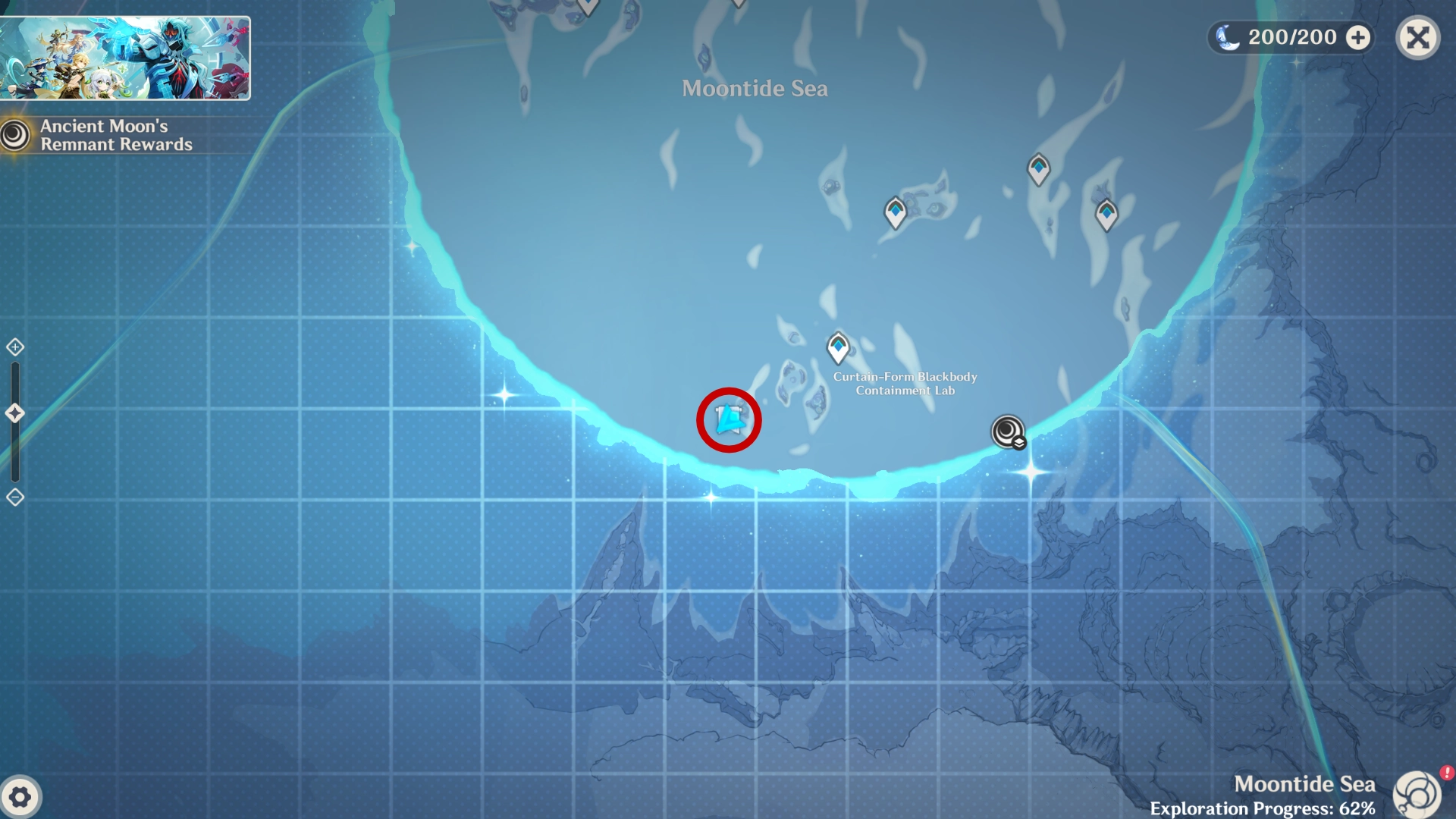 Moontide Sea Evermoon Seal Map Location