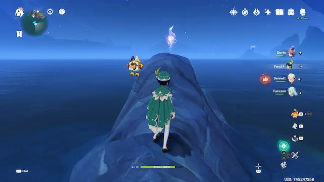 Voidsea Outlook Lunoculus Collectables: ##1 Near the first teleport point in the zone, floating over a rock in the water