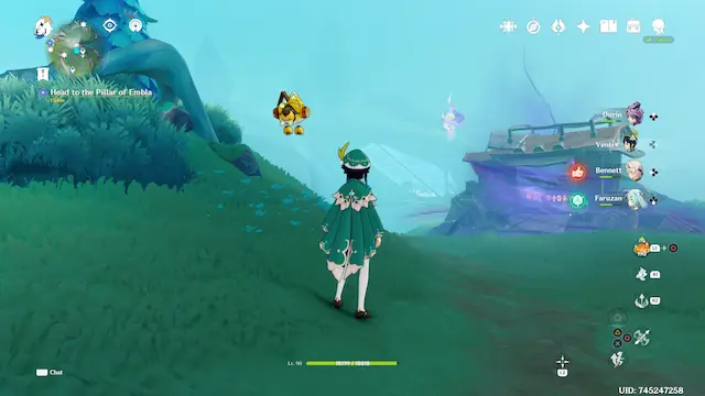 Voidsea Outlook Lunoculus Collectables: ##19 Bit in the air, near the purple zone