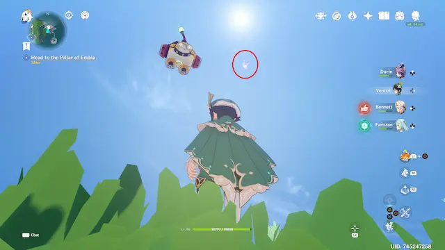 Voidsea Outlook Lunoculus Collectables: ##21 High in the air, again. There is a trial on the left of the little island. Activate it, and it will lead you to the oculi