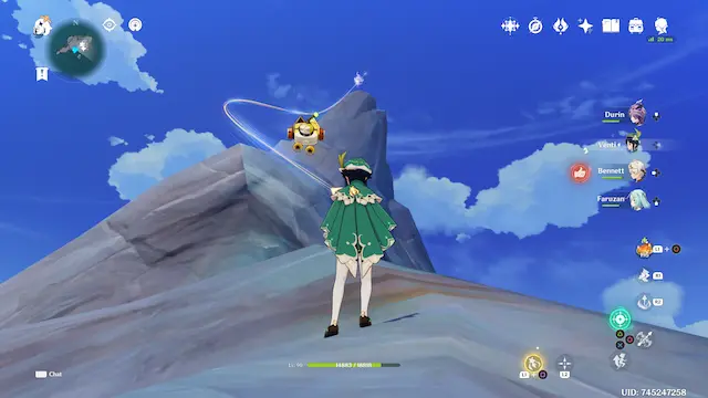 Voidsea Outlook Lunoculus Collectables: ##7 On the small island in the water on top of the rock