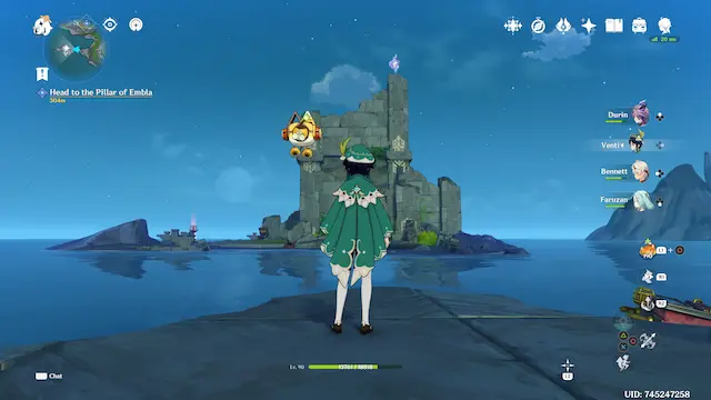 Wavechaser Plain Lunoculus Collectables: ##1 On top of the ruin on the small island on the left with the teleport on it