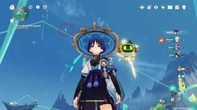 Wavechaser Plain Lunoculus Collectables: ##26 It is high in the air. You can reach it by climbing nearby structures, but the world quest here leads you to it, so simply follow it