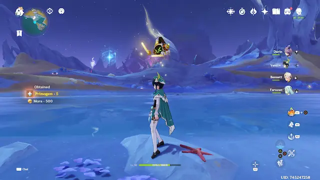 Wavechaser Plain Lunoculus Collectables: ##6 Floating over the water, either fly up with someone like Wanderer/Venti, or use the Kuuvahki system nearby