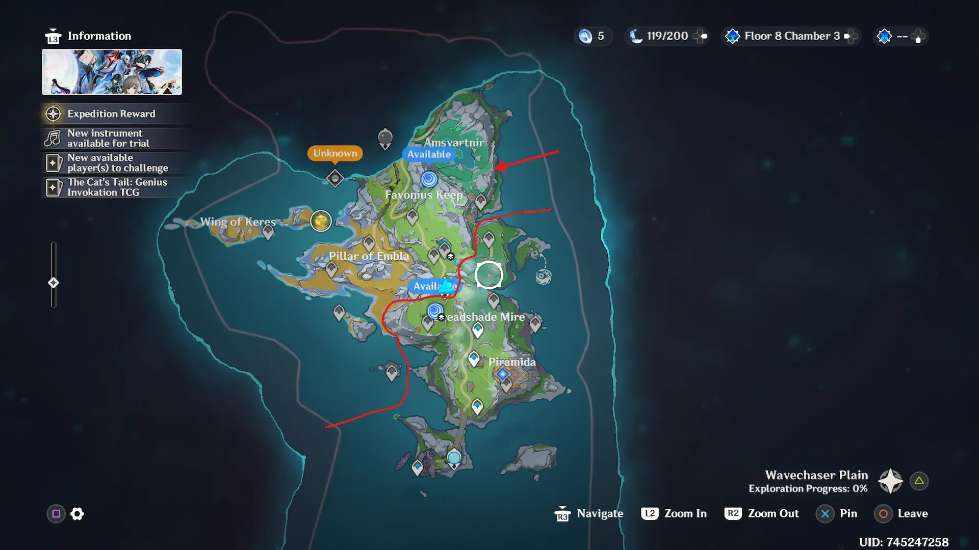 Wavechaser Plain Map Location