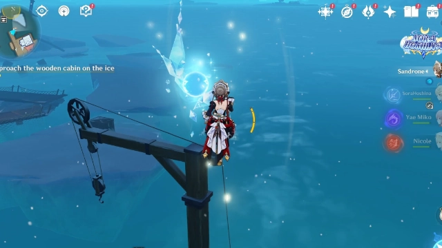 Everfrozen Earth Cryoculus Collectables: #13 On top of a pulley system by the pier