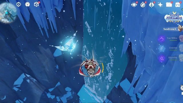 Everfrozen Earth Cryoculus Collectables: #19 Floating high in the sky. Use the Jack Frost on the cliff to turn into a snowball and launch yourself into the air