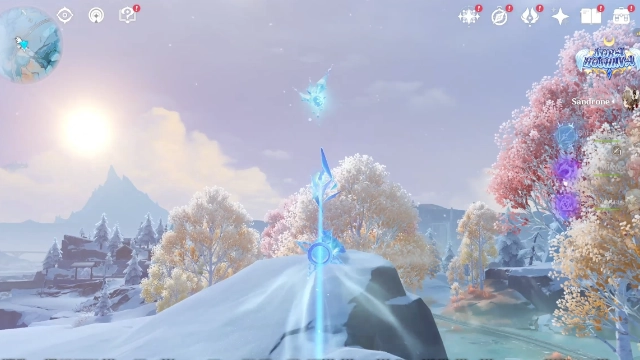 Everfrozen Earth Cryoculus Collectables: #23 Just above the Link Mechanism on top of a hill