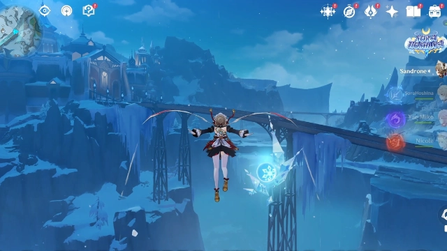 Everfrozen Earth Cryoculus Collectables: #4 Floating high in the sky. Use the Jack Frost on the cliff to turn into a snowball and launch yourself into the air